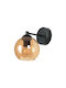 City Lux Modern Leuchte Wand mit Fassung E27 Schwarz