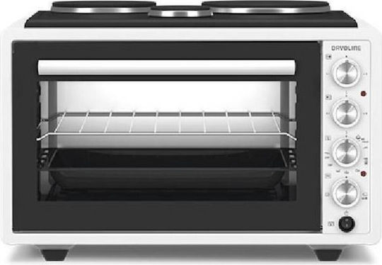 Davoline Urban Chef 3703 Elektrisches Kochfeld 37lt mit 3 Kochfeldern