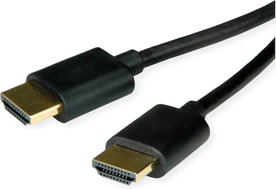 Roline Cablu HDMI de sex masculin - HDMI de sex masculin 1m Negru
