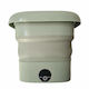 Siks Mini Washing Machine Portable Foldable 1 Washing Program 40w Power 0.8 Kg Capacity Green