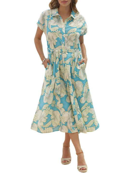 Pomodoro Dress for Wedding - Christening Turquoise