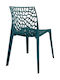 Hush Stühle Speisesaal Blue 1Stück 50x57x81cm