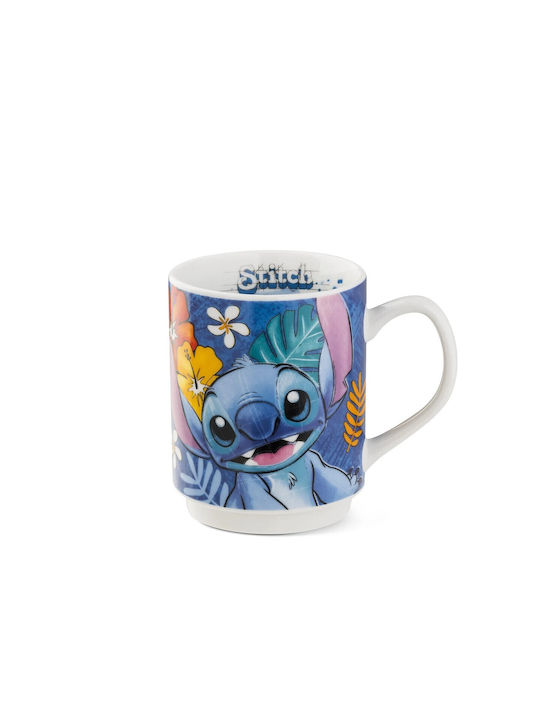 Disney Stitch Κούπα Κεραμική Μπλε 350ml