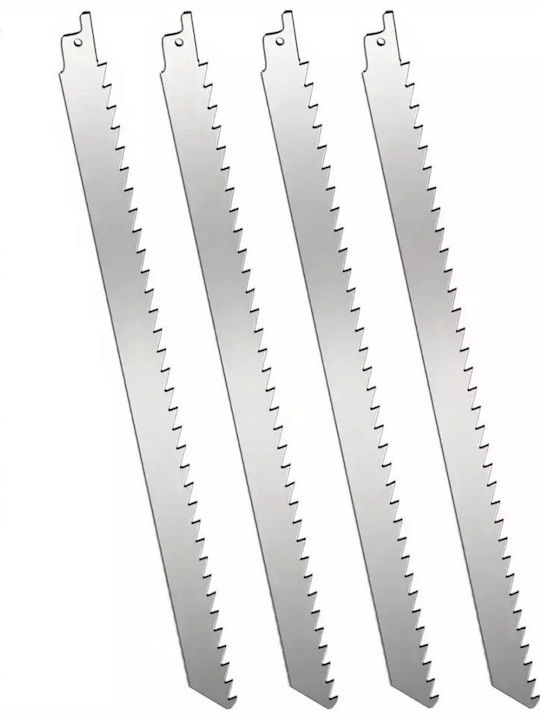 Нож за саблен трион Inox 30.48 см от неръждаема стомана, обратен нож за трион за рязане на месо 3tpi, подходящ за пуйка, замразено месо, кубчета лед, агнешко, шунка, говежди кости, рязане на дърво
