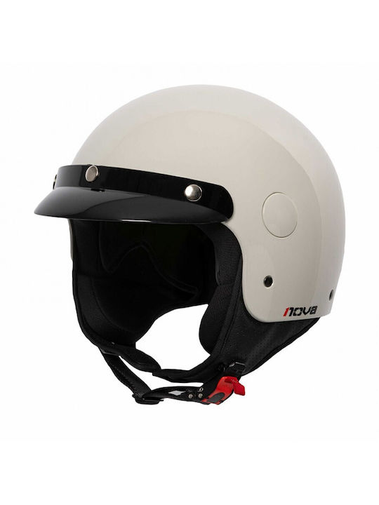 NOVA Nova OF229P Alb Cască Moto Jet ECE 22.06 1...