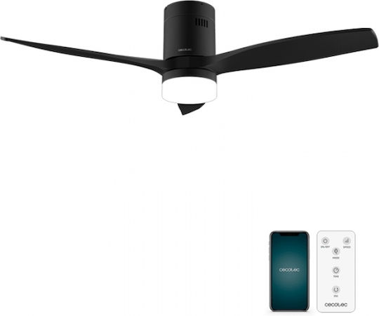 Cecotec EnergySilence Aero 5600 Aqua Deckenventilator 132cm mit Leuchte Schwarz