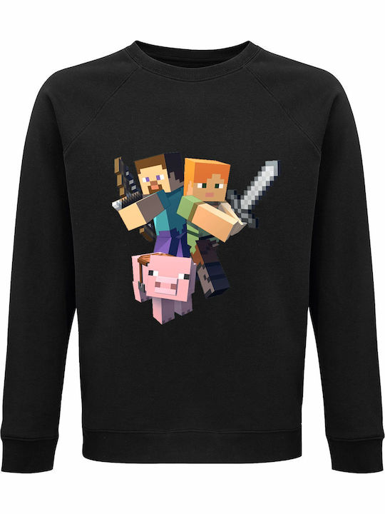 Παιδικό Φούτερ Black Minecraft Characters Ready...