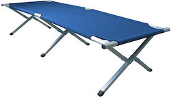 Foldable Campaign Guest Bed Blue Foldable Campaign Guest Bed Blue