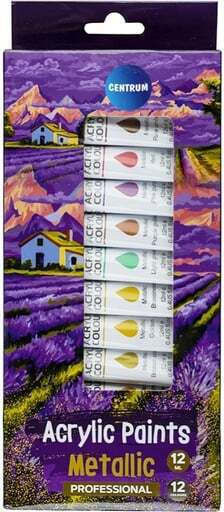 Ακρυλικά Centrum Metallic Σετ 12ml X 12τεμ