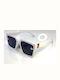 Woman's Fashion Women's Sunglasses with White Plastic Frame G-96