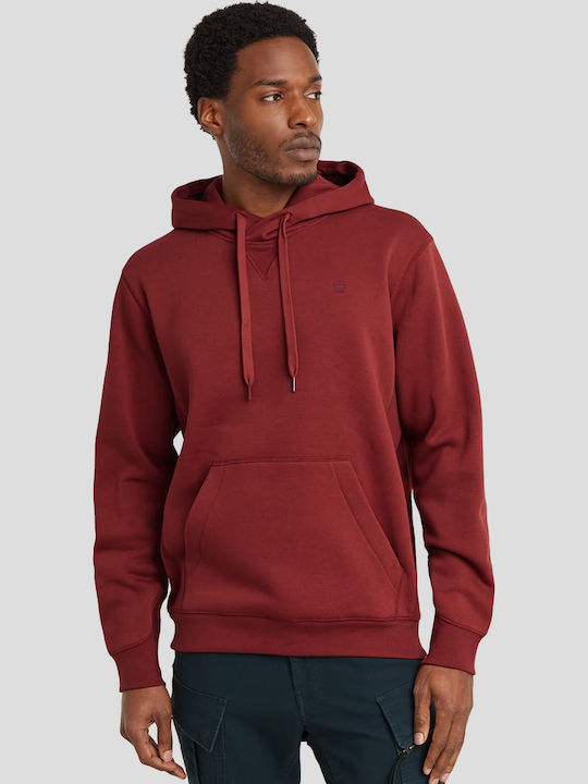 G-Star Raw Premium Core Суитшърт с Качулка Червен