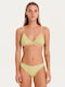 Bikini Set Top & Slip Bottom with Adjustable Straps Green