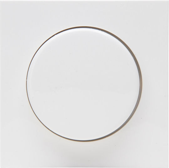Kopp Recessed Dimmer Switch with Frame Classic Rotary in White Color