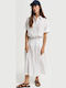 Midi Fustă white
