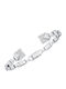 Michael Kors Women's Silver Bracelet 6cm