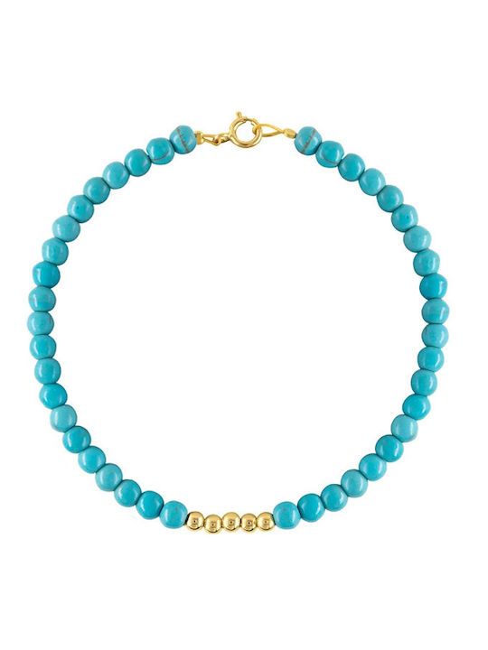 Bracelet K14 Gold Elements Turquoise B125562t Bracelet K14 Gold Elements Turquoise B125562t