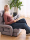 Outdoor Armchair Metallic Grey 64x63x69cm
