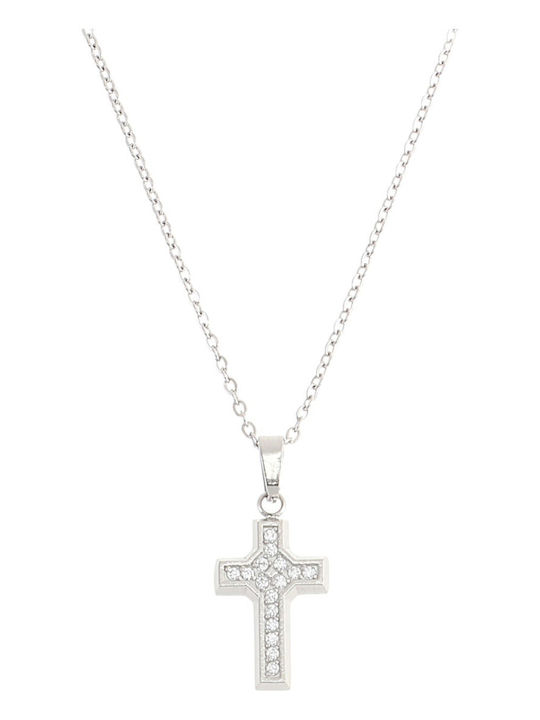Ardika Cross from Steel with Chain