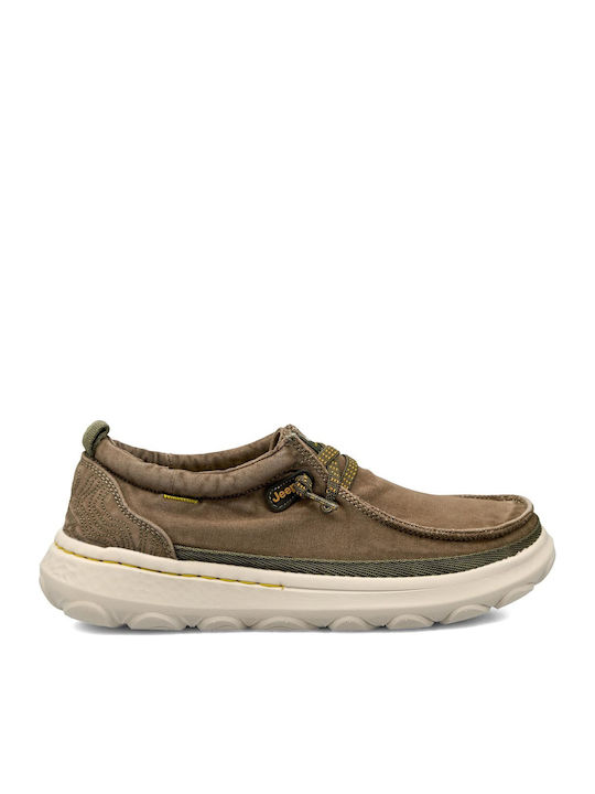 Jeep Footwear Ανδρικά Μοκασίνια σε Καφέ Χρώμα