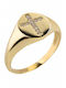 Mertzios.gr Damen Chevalier Ring mit Zirkonia aus Weißgold