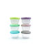 Melii Plastic Lunch Box Multicolour 6pcs