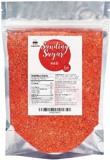 Βρώσιμα Διακοσμητικά Colored Confectioner's Sugar Κόκκινα 500gr