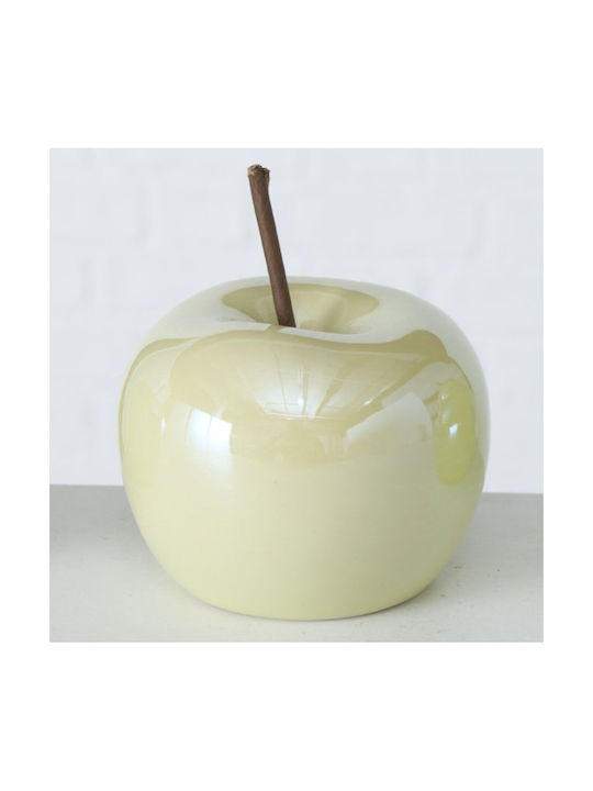Decorative Ceramic Fruit Pearl Apple Ecru Decorative Ceramic Fruit Pearl Apple Ecru