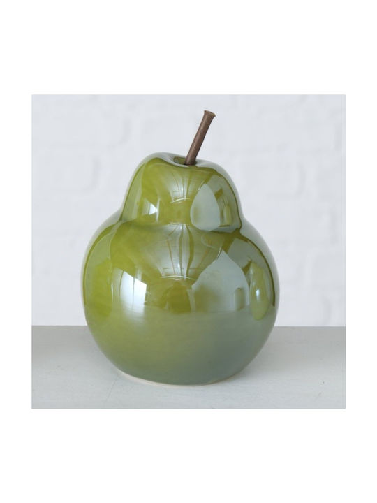 Decorative Ceramic Fruit Pearlescent Green Pear Decorative Ceramic Fruit Pearlescent Green Pear