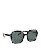 Izipizi Unisex Sunglasses with Black Plastic Frame and Black Lens