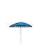 General Trade Folding Beach Umbrella Aluminum Diameter 2m with Air Duct Blue