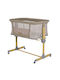Cangaroo Cradle Aura with Side Opening and Wheels Beige
