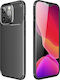 TelForceOne Carbon Black Back Cover Silicon Negru (Galaxy A56)