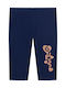 Kinder Leggings Lang Blau