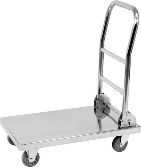 Yato Cărucior cu platformă pentru o Încărcătură cu Greutate de până la 150kg în Culorea Gri