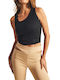 Summer Women's Blouse Sleeveless Black