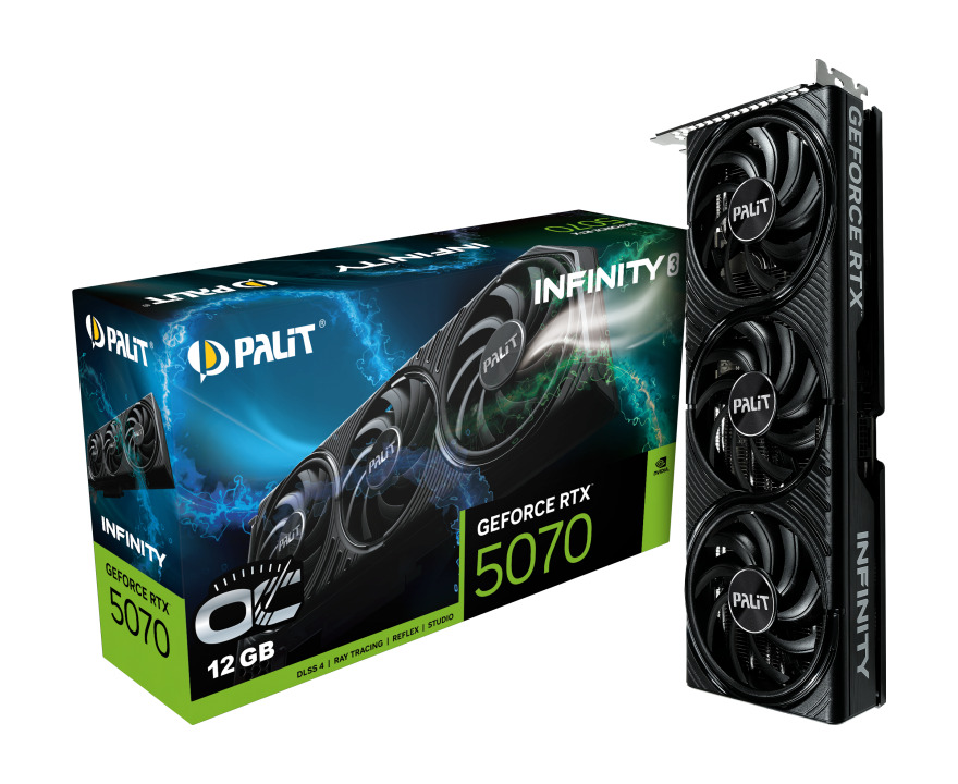 Palit GeForce RTX 5070 12GB GDDR7 Infinity 3 OC Κάρτα Γραφικών