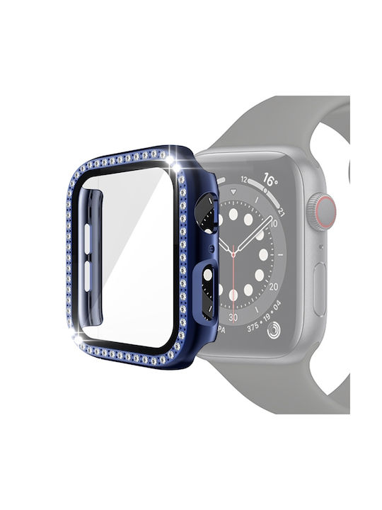 Пластмасов Калъф в Син цвят за Apple Watch Series 6, SE, 5, 4 44мм