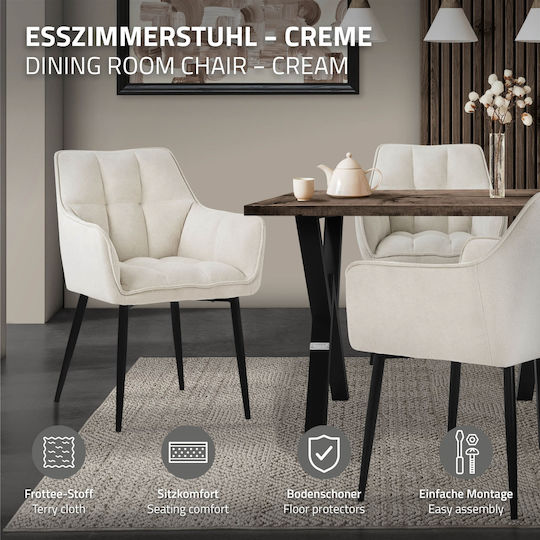 Stühle Speisesaal Ecru 2Stück