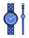 FlikFlak Kids Analog Watch Fizz In Blue with Silicone Strap Blue