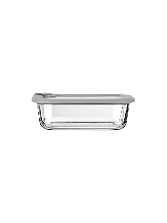 Estia Microwave Glass Lunch Box Colorseal Gray 640ml