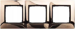 Kontakt-Simon Metal Undertriple-Frame Simon 54 Premium Gold Dr3/66