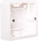 Mosaik Aufputzrahmen Einzel 2 Module Weiß 080280