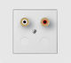 Elektro-plast Vestra Single Speaker Socket Without Flush Mount Frame Ip20 White 3857-10
