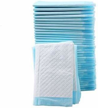 Set 20 de tampoane absorbante igienice tip scutec pentru câini, pisici și alte animale de companie, 5 straturi, 60x90 cm, albastru alb