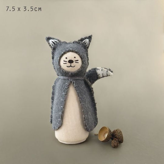 Waldtier Katze 7,5x3cm