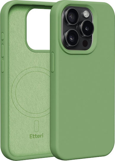 Etteri Back Cover Σιλικόνης Πράσινο (iPhone 15 Pro)