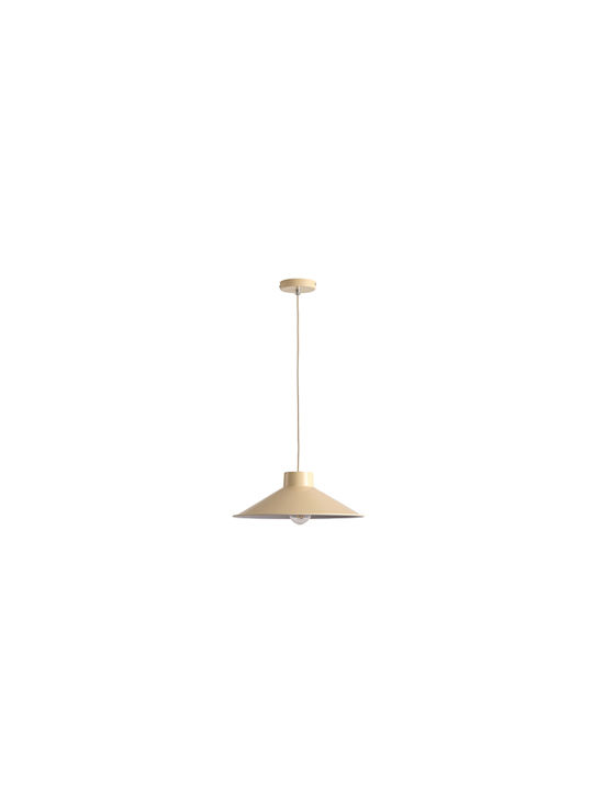 Eurolamp Neli Ceiling Light Beige Bell with E27 Socket 36x115x115cm