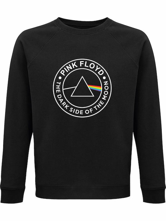 Hanorac unisex organic "Pink Floyd Dark Side Moon" negru