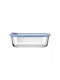 Estia Microwave Glass Lunch Box Colorseal Blue 370ml