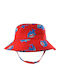 Zoocchini Kids' Hat Bucket Fabric Sunscreen Red